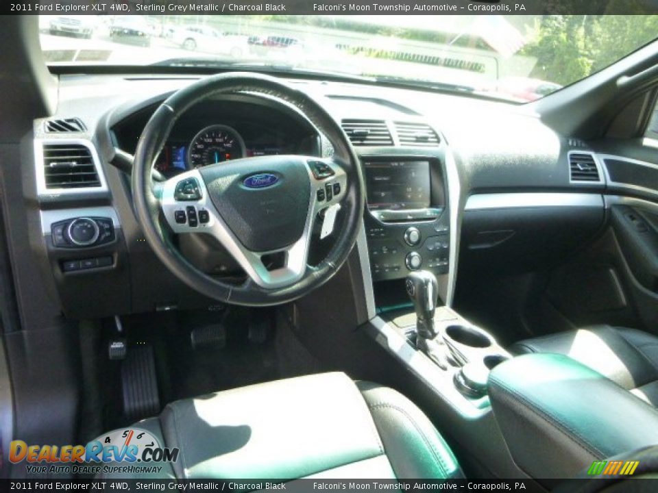 2011 Ford Explorer XLT 4WD Sterling Grey Metallic / Charcoal Black Photo #18