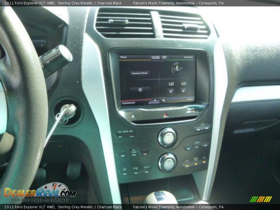 2011 Ford Explorer XLT 4WD Sterling Grey Metallic / Charcoal Black Photo #22
