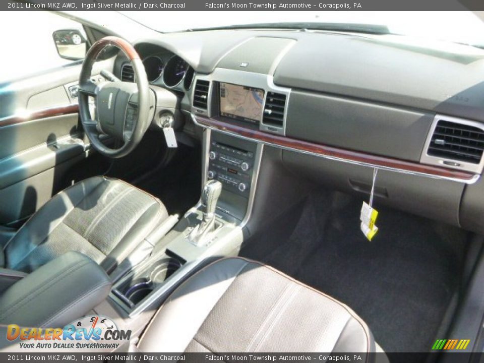 2011 Lincoln MKZ AWD Ingot Silver Metallic / Dark Charcoal Photo #11