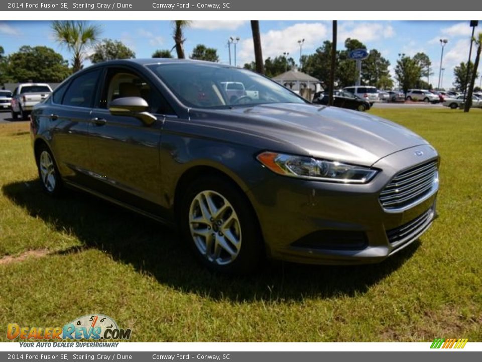 2014 Ford Fusion SE Sterling Gray / Dune Photo #3