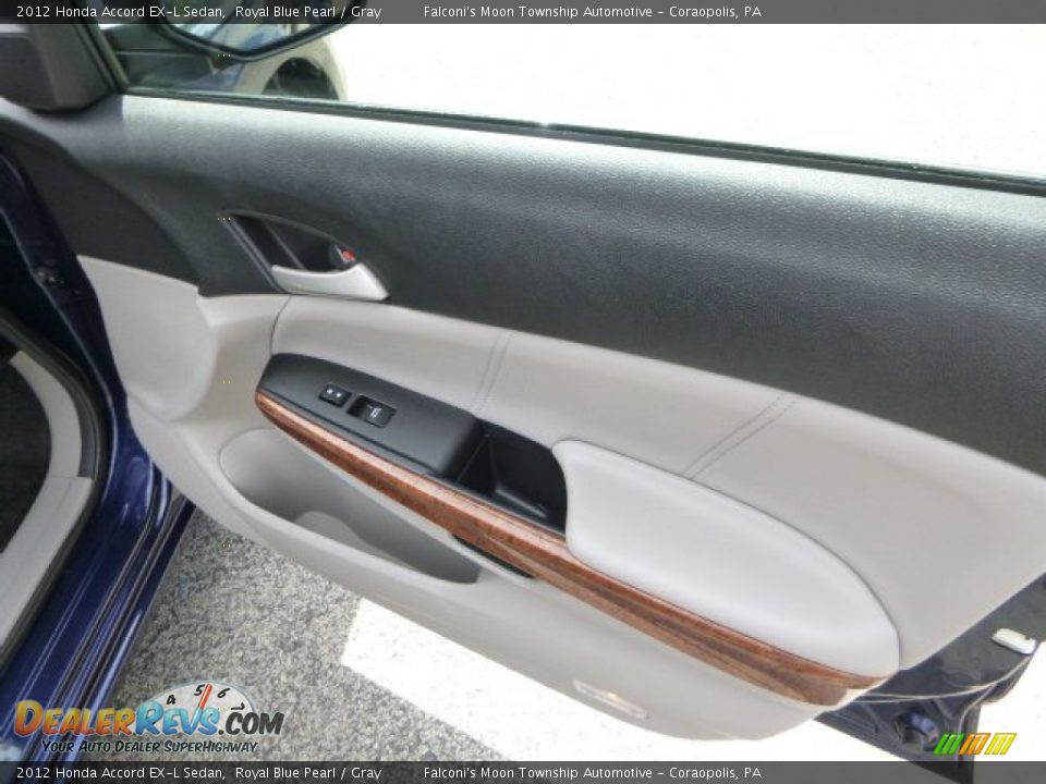 2012 Honda Accord EX-L Sedan Royal Blue Pearl / Gray Photo #12