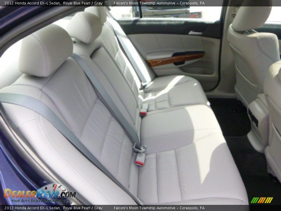 2012 Honda Accord EX-L Sedan Royal Blue Pearl / Gray Photo #14
