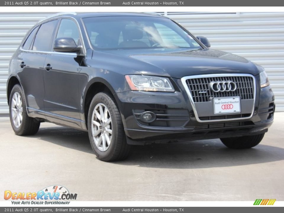 2011 Audi Q5 2.0T quattro Brilliant Black / Cinnamon Brown Photo #1