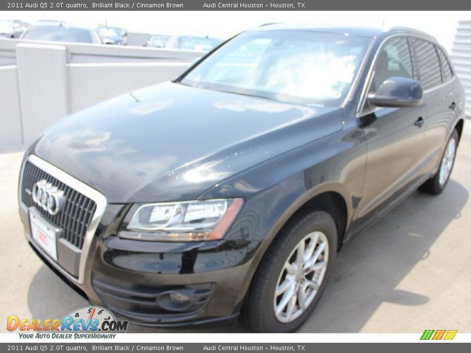 2011 Audi Q5 2.0T quattro Brilliant Black / Cinnamon Brown Photo #3