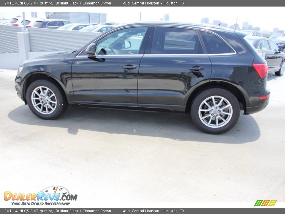 2011 Audi Q5 2.0T quattro Brilliant Black / Cinnamon Brown Photo #5