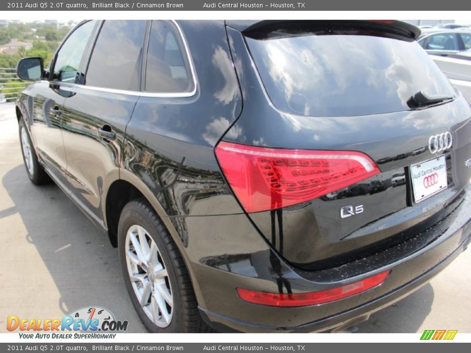 2011 Audi Q5 2.0T quattro Brilliant Black / Cinnamon Brown Photo #6