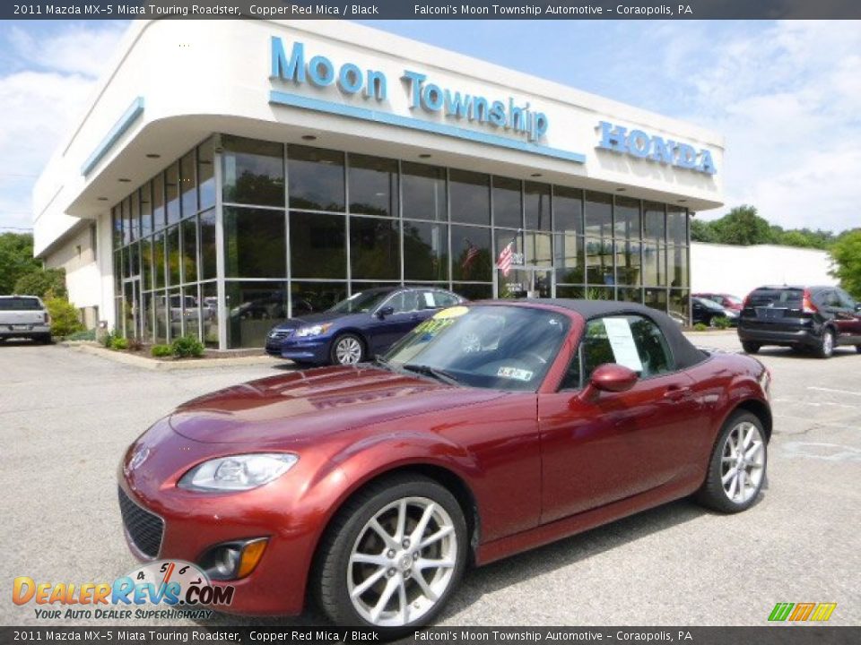 2011 Mazda MX-5 Miata Touring Roadster Copper Red Mica / Black Photo #1
