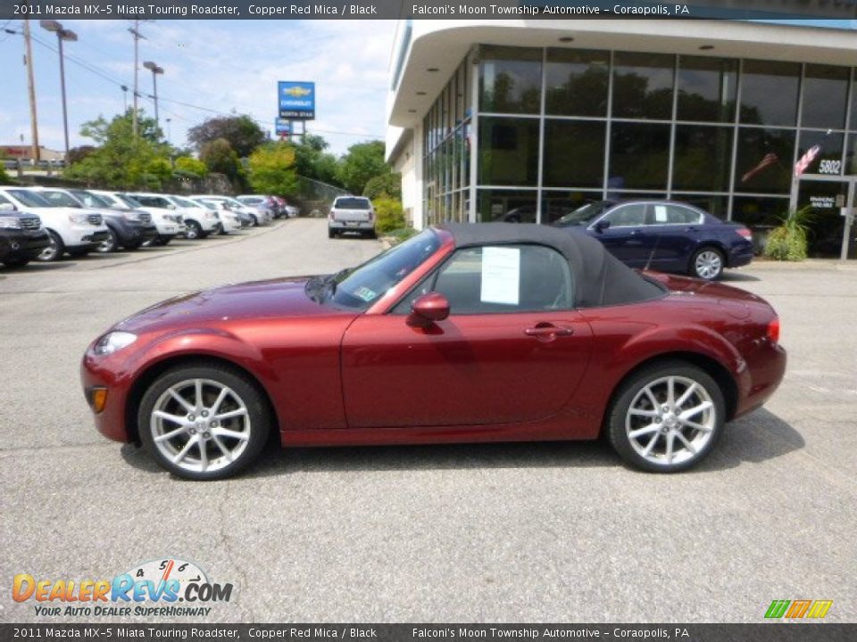2011 Mazda MX-5 Miata Touring Roadster Copper Red Mica / Black Photo #2