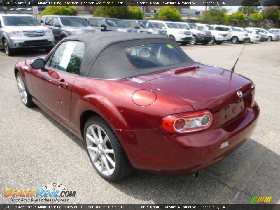 2011 Mazda MX-5 Miata Touring Roadster Copper Red Mica / Black Photo #3