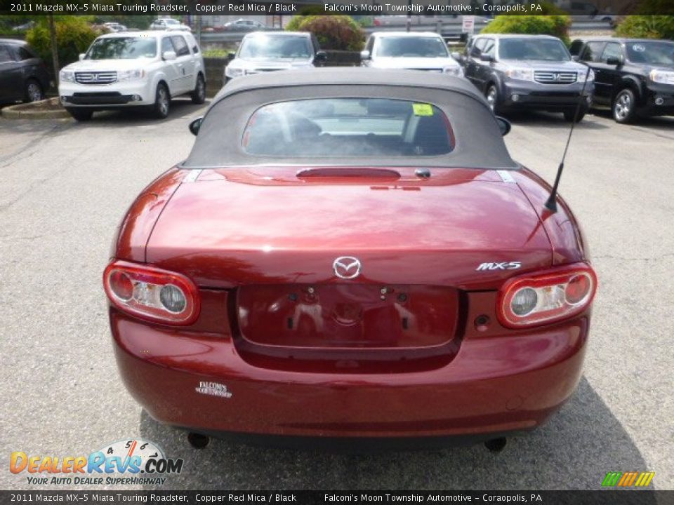 2011 Mazda MX-5 Miata Touring Roadster Copper Red Mica / Black Photo #4