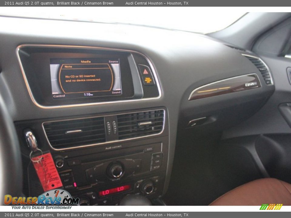 2011 Audi Q5 2.0T quattro Brilliant Black / Cinnamon Brown Photo #14