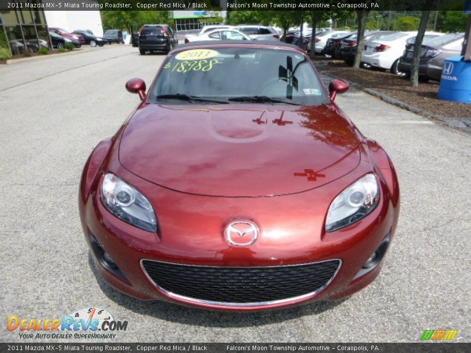 2011 Mazda MX-5 Miata Touring Roadster Copper Red Mica / Black Photo #8