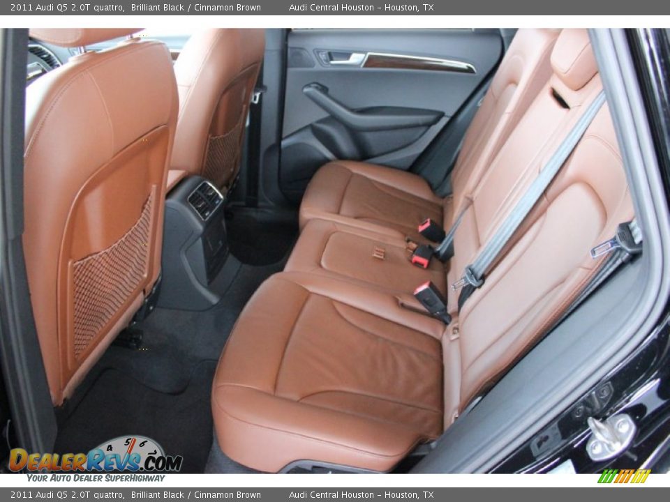 2011 Audi Q5 2.0T quattro Brilliant Black / Cinnamon Brown Photo #24