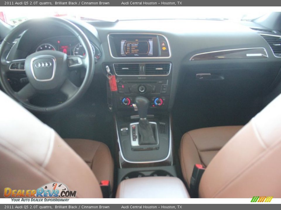 2011 Audi Q5 2.0T quattro Brilliant Black / Cinnamon Brown Photo #25