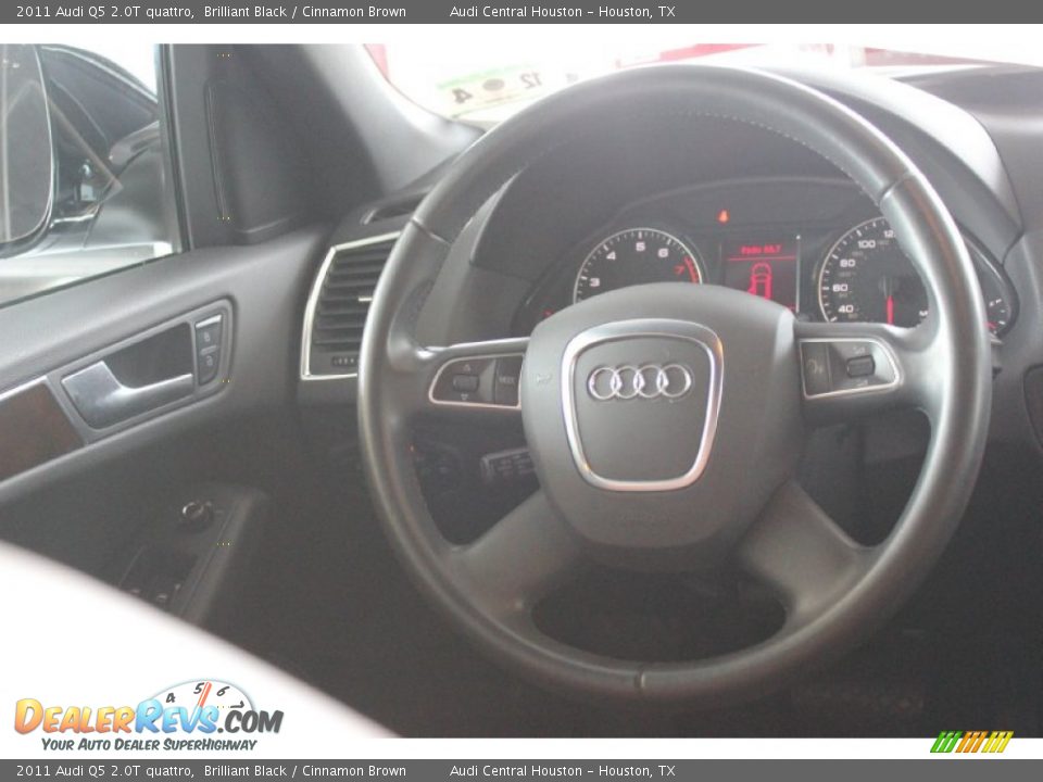 2011 Audi Q5 2.0T quattro Brilliant Black / Cinnamon Brown Photo #26