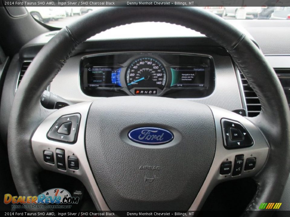 2014 Ford Taurus SHO AWD Ingot Silver / SHO Charcoal Black Photo #15