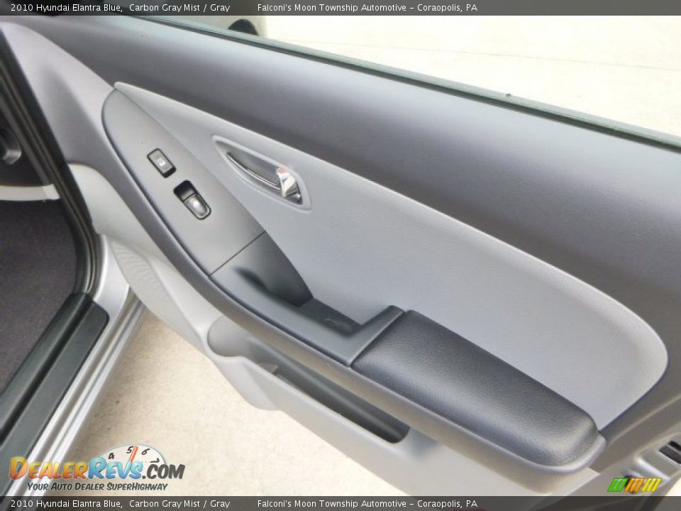2010 Hyundai Elantra Blue Carbon Gray Mist / Gray Photo #12