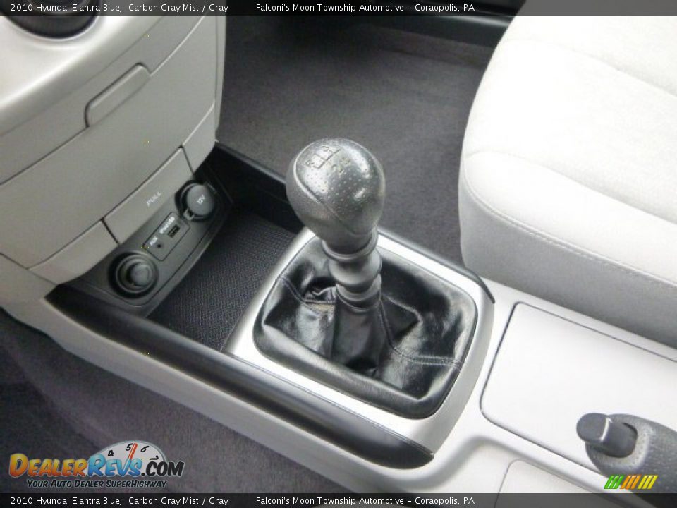 2010 Hyundai Elantra Blue Carbon Gray Mist / Gray Photo #21