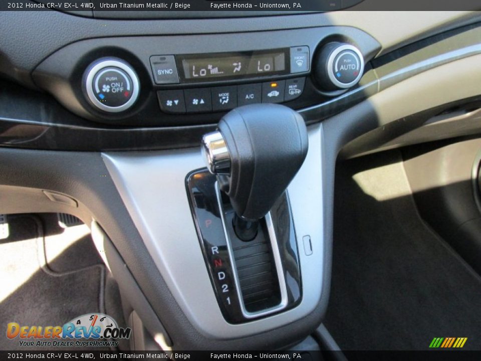 2012 Honda CR-V EX-L 4WD Urban Titanium Metallic / Beige Photo #13