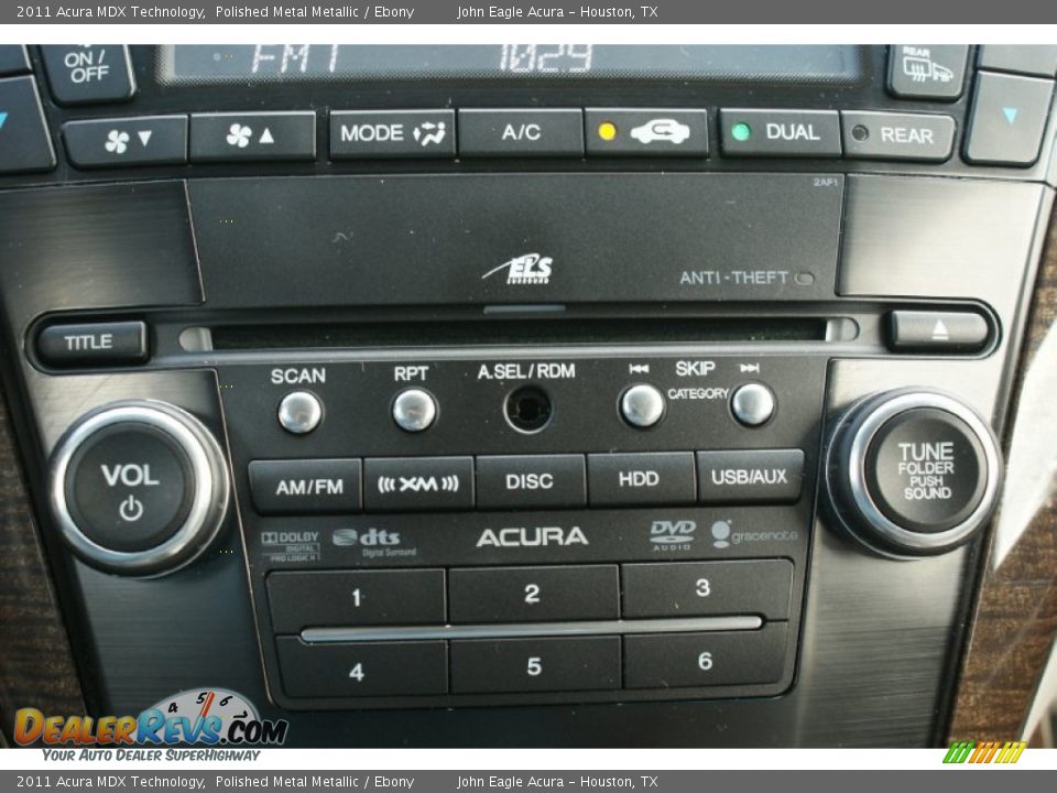 2011 Acura MDX Technology Polished Metal Metallic / Ebony Photo #34