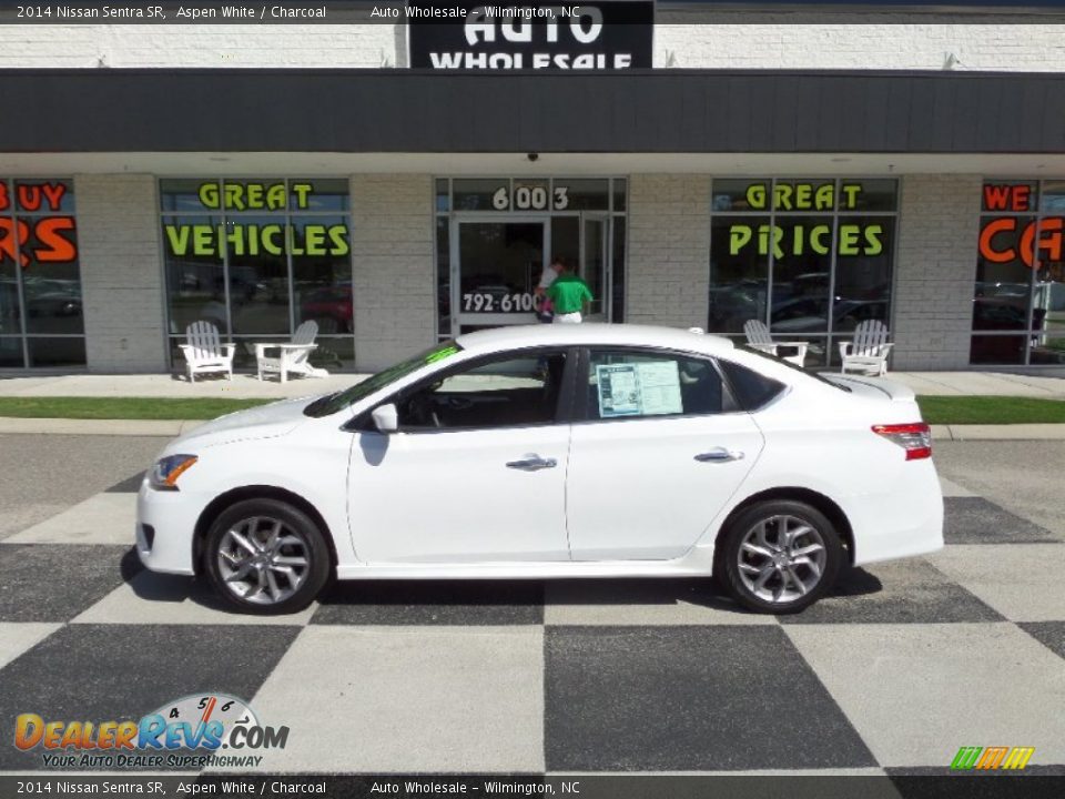 2014 Nissan Sentra SR Aspen White / Charcoal Photo #1