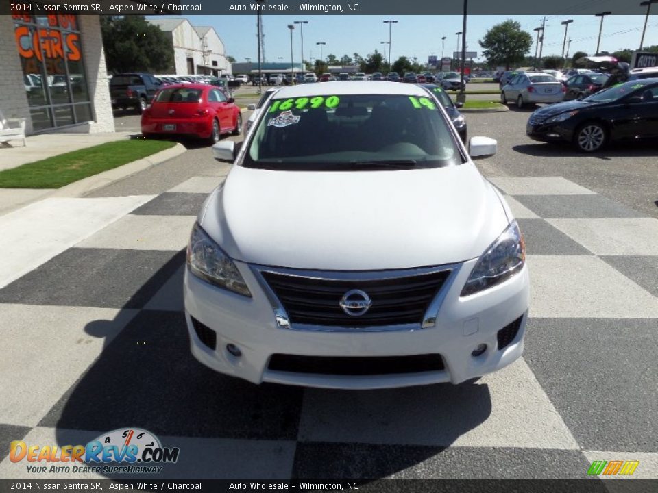 2014 Nissan Sentra SR Aspen White / Charcoal Photo #2