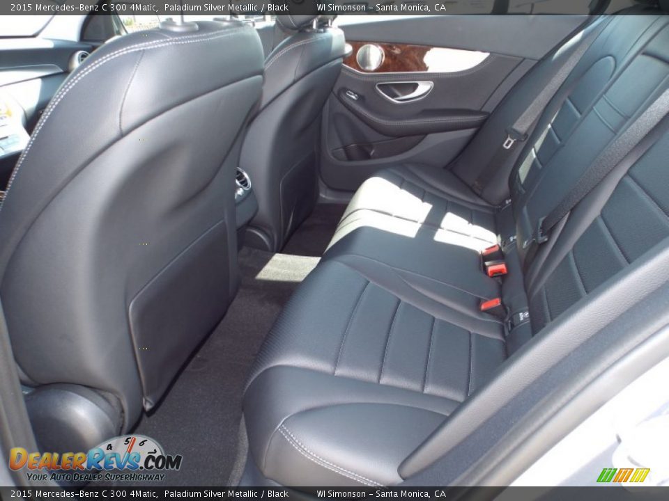 Rear Seat of 2015 Mercedes-Benz C 300 4Matic Photo #8