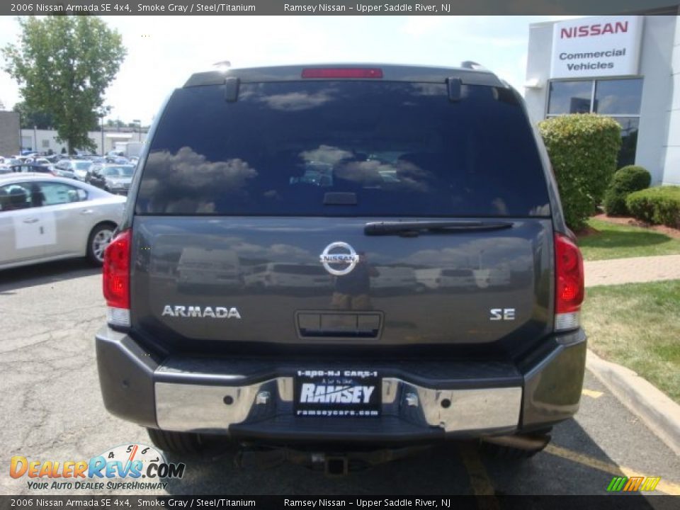 2006 Nissan Armada SE 4x4 Smoke Gray / Steel/Titanium Photo #6