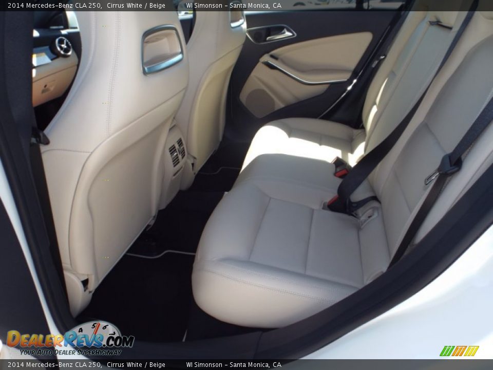 2014 Mercedes-Benz CLA 250 Cirrus White / Beige Photo #8