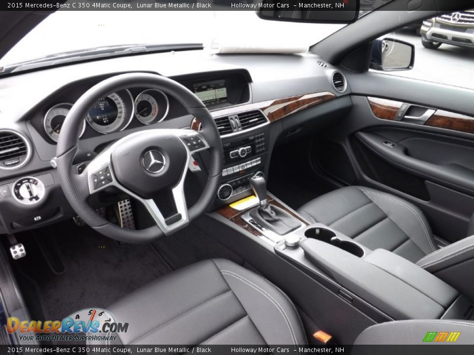 Black Interior - 2015 Mercedes-Benz C 350 4Matic Coupe Photo #15