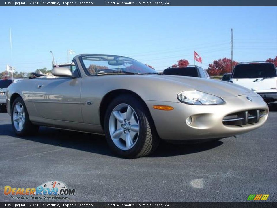 1999 Jaguar XK XK8 Convertible Topaz / Cashmere Photo #2