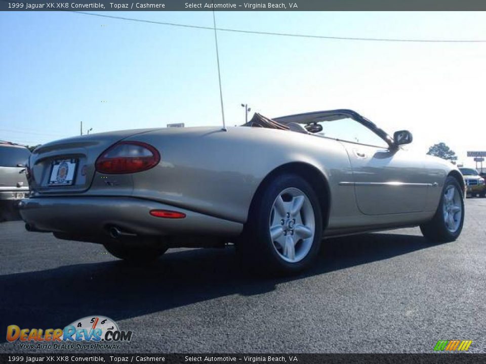 1999 Jaguar XK XK8 Convertible Topaz / Cashmere Photo #3
