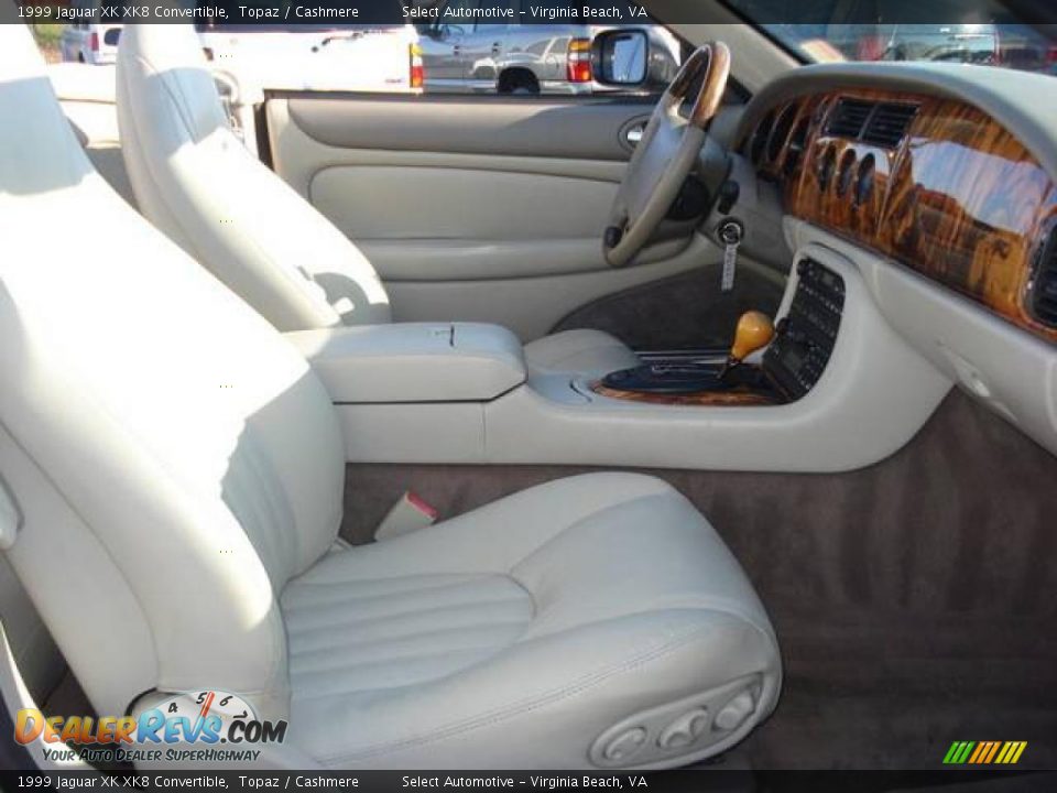 1999 Jaguar XK XK8 Convertible Topaz / Cashmere Photo #10