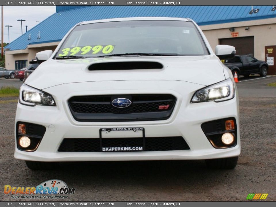 2015 Subaru WRX STI Limited Crystal White Pearl / Carbon Black Photo #2