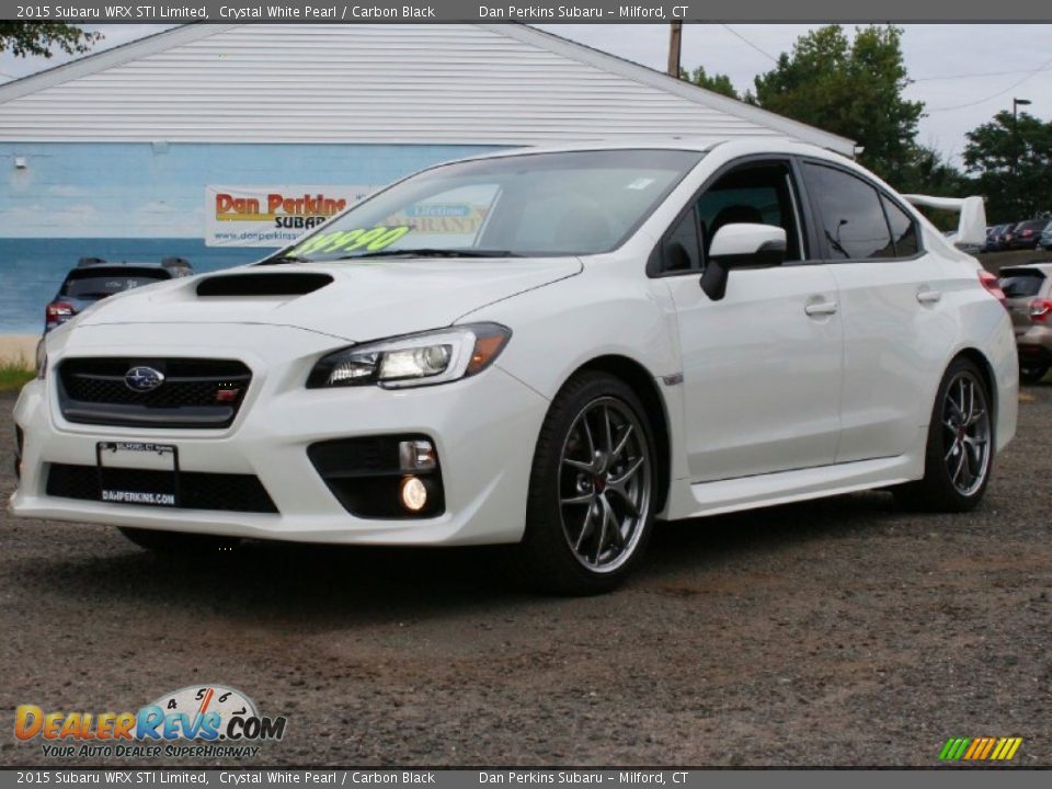 2015 Subaru WRX STI Limited Crystal White Pearl / Carbon Black Photo #3