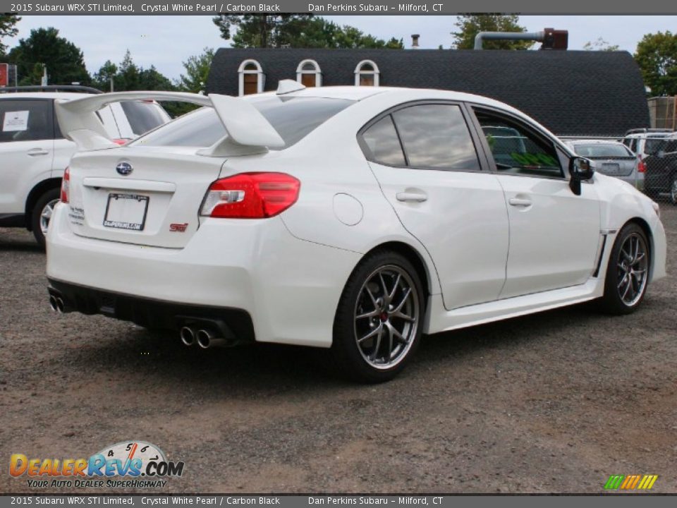 2015 Subaru WRX STI Limited Crystal White Pearl / Carbon Black Photo #6