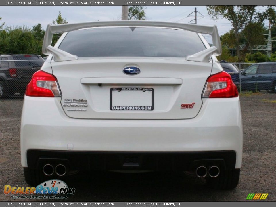 2015 Subaru WRX STI Limited Crystal White Pearl / Carbon Black Photo #7