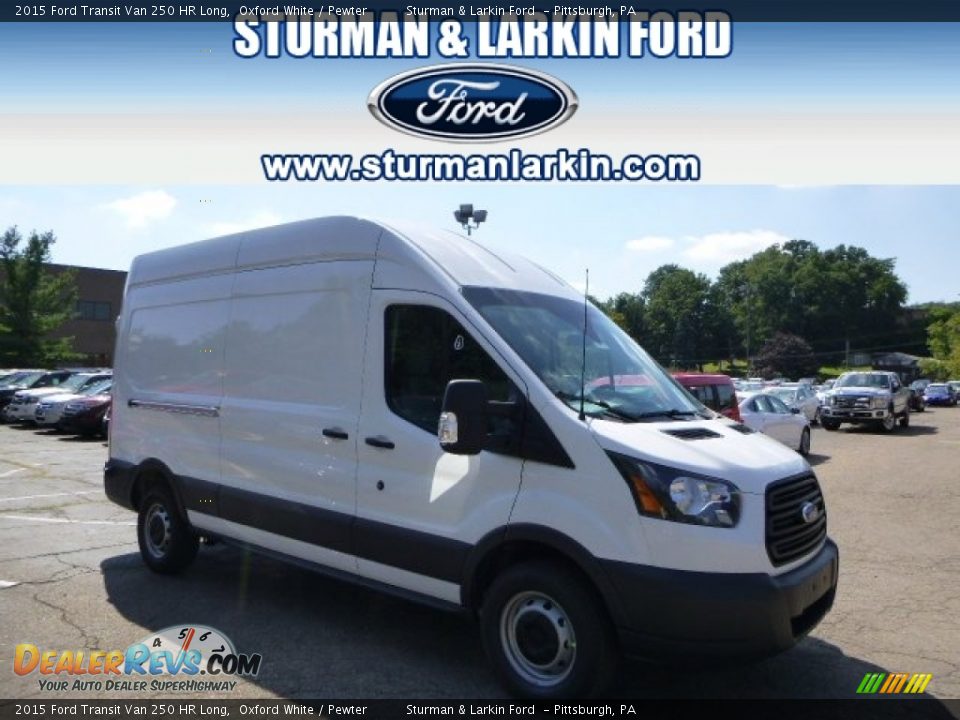 2015 Ford Transit Van 250 HR Long Oxford White / Pewter Photo #1