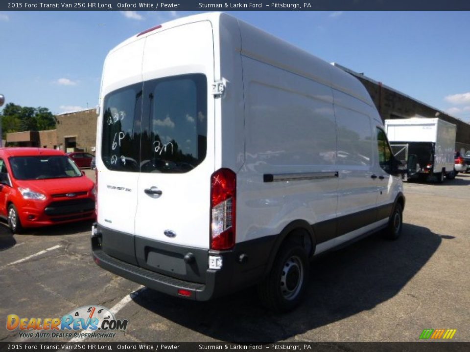 2015 Ford Transit Van 250 HR Long Oxford White / Pewter Photo #2