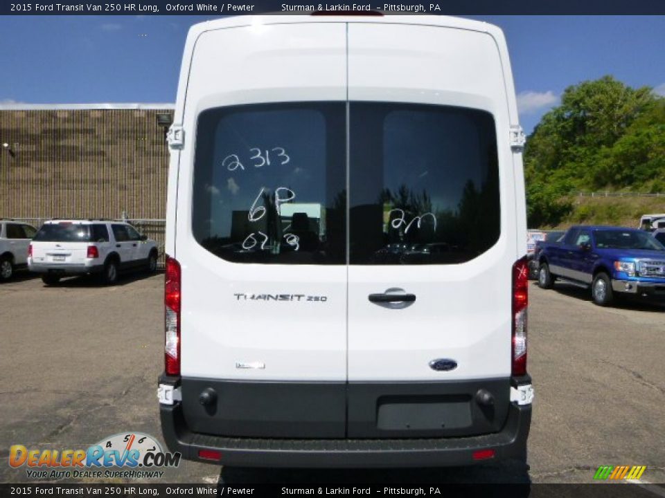 2015 Ford Transit Van 250 HR Long Oxford White / Pewter Photo #3