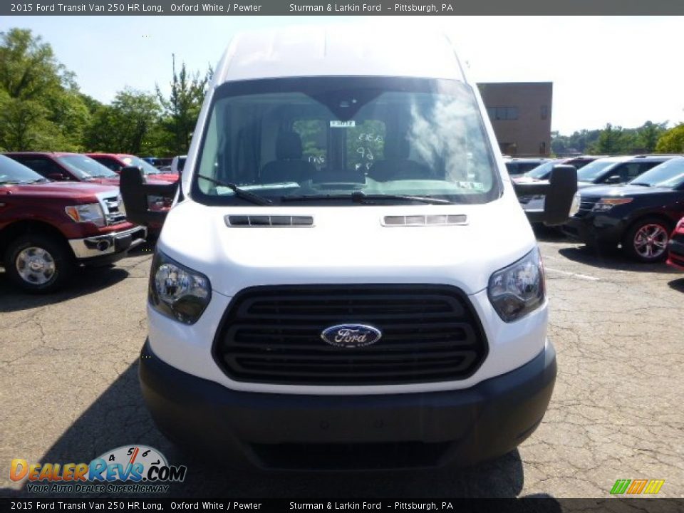 2015 Ford Transit Van 250 HR Long Oxford White / Pewter Photo #6