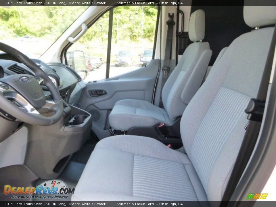 Front Seat of 2015 Ford Transit Van 250 HR Long Photo #9
