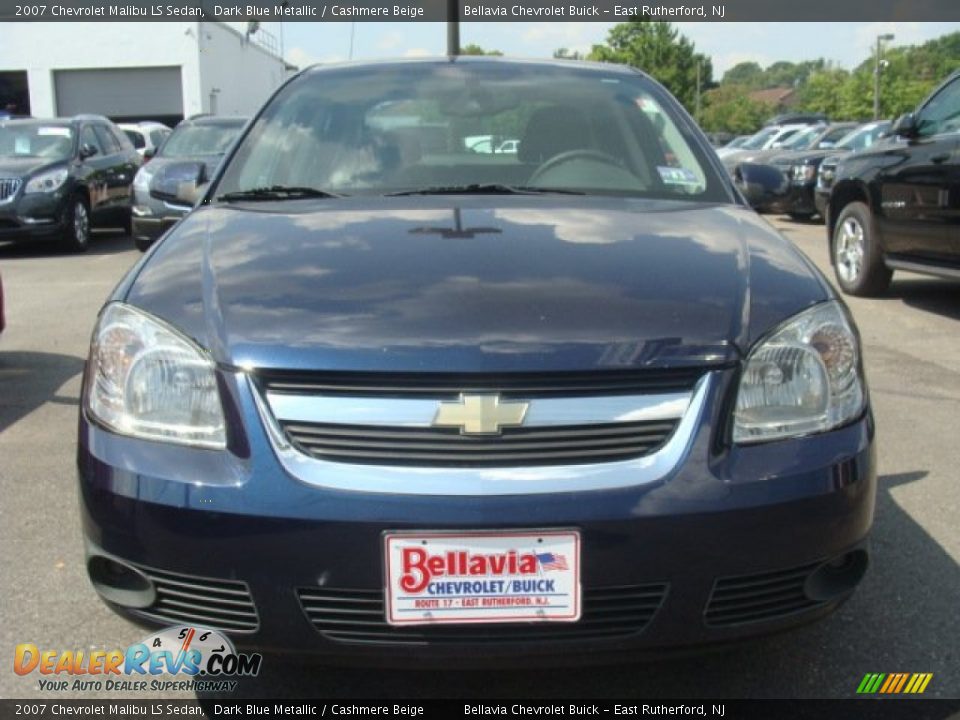 2007 Chevrolet Malibu LS Sedan Dark Blue Metallic / Cashmere Beige Photo #2