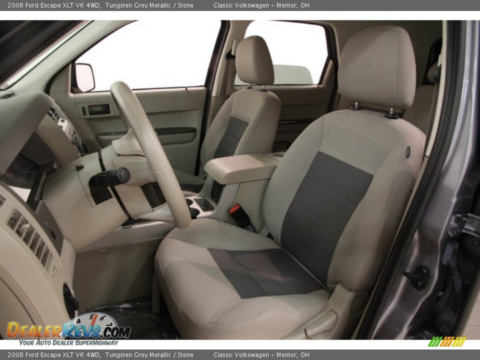 2008 Ford Escape XLT V6 4WD Tungsten Grey Metallic / Stone Photo #5