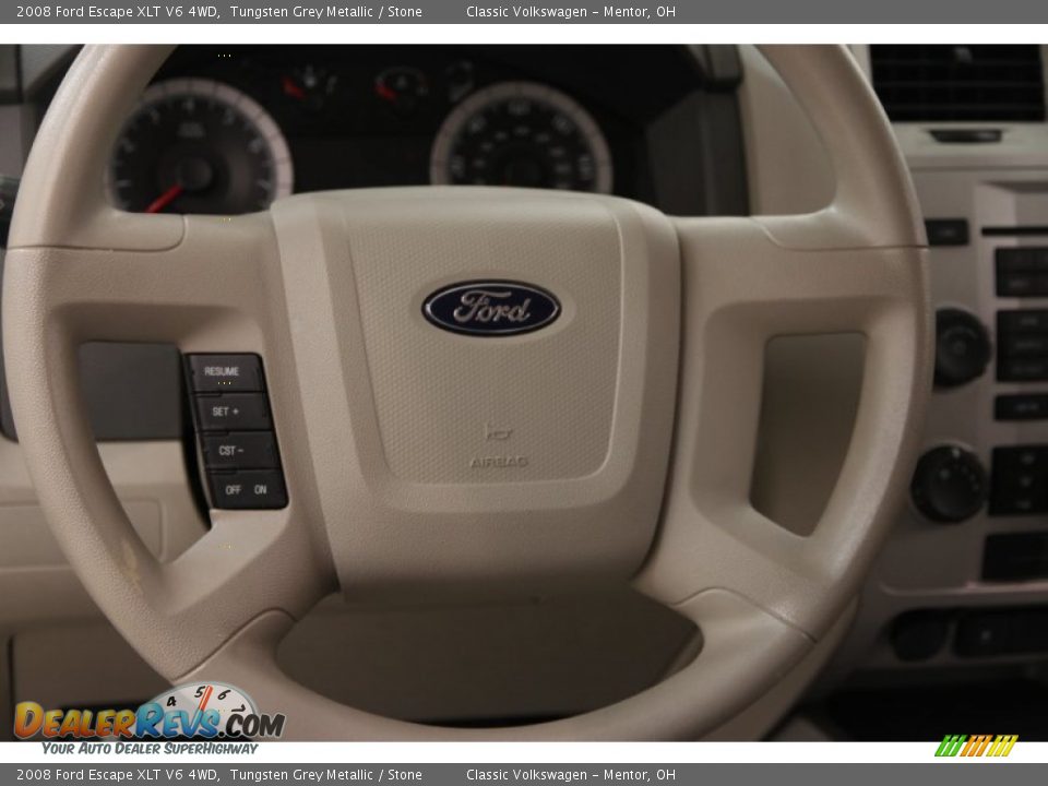2008 Ford Escape XLT V6 4WD Tungsten Grey Metallic / Stone Photo #6