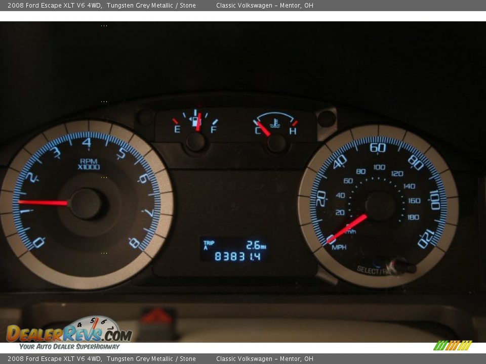 2008 Ford Escape XLT V6 4WD Tungsten Grey Metallic / Stone Photo #7