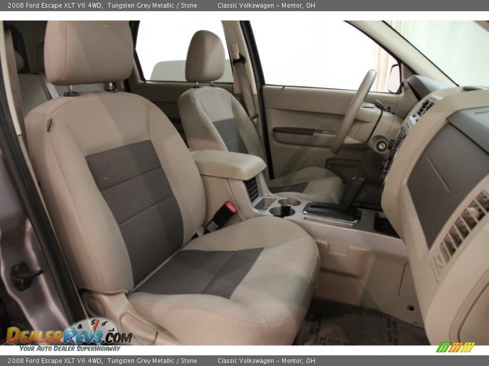 2008 Ford Escape XLT V6 4WD Tungsten Grey Metallic / Stone Photo #11