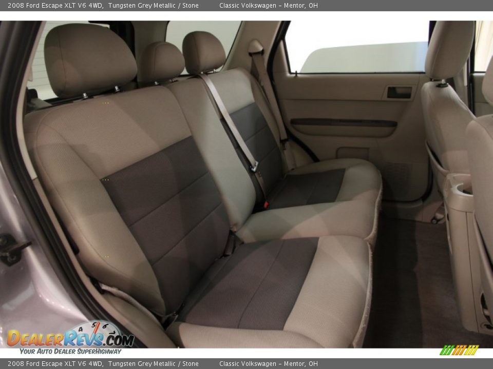 2008 Ford Escape XLT V6 4WD Tungsten Grey Metallic / Stone Photo #12