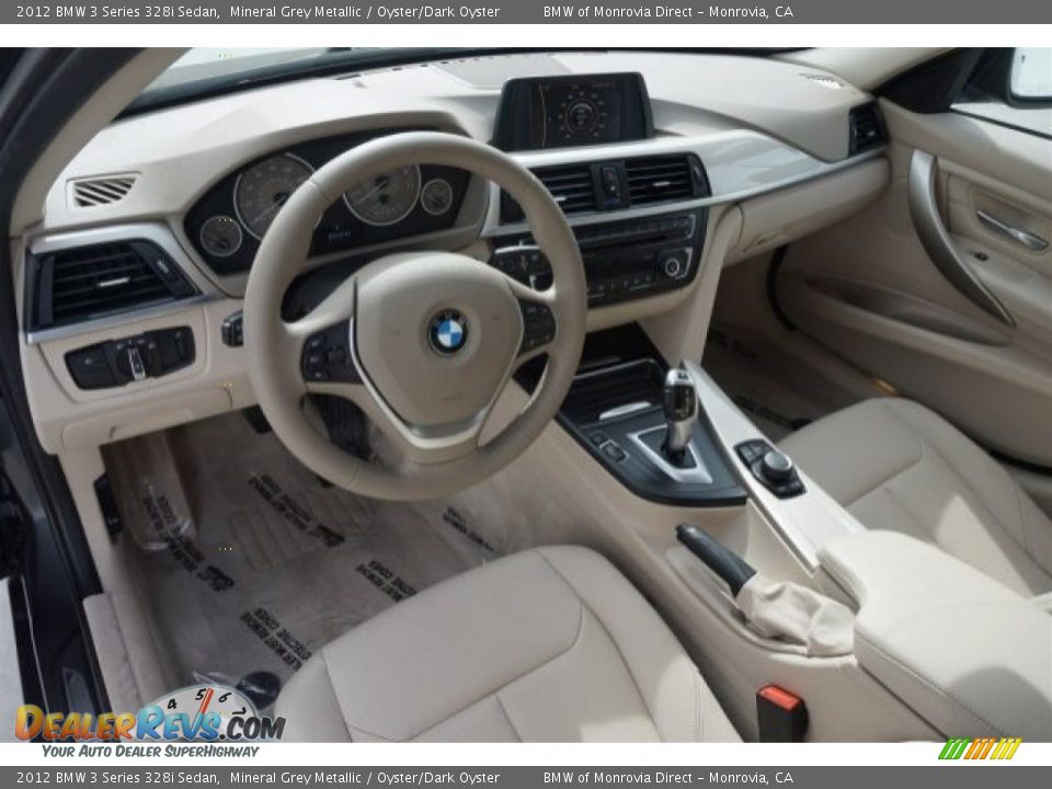 2012 BMW 3 Series 328i Sedan Mineral Grey Metallic / Oyster/Dark Oyster Photo #9