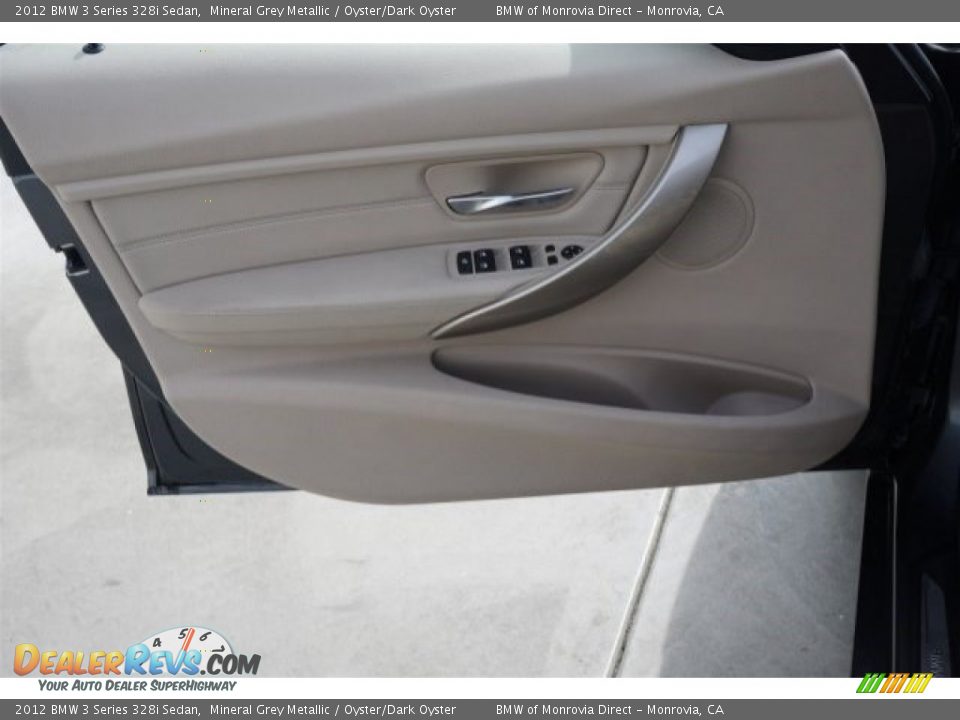 2012 BMW 3 Series 328i Sedan Mineral Grey Metallic / Oyster/Dark Oyster Photo #16